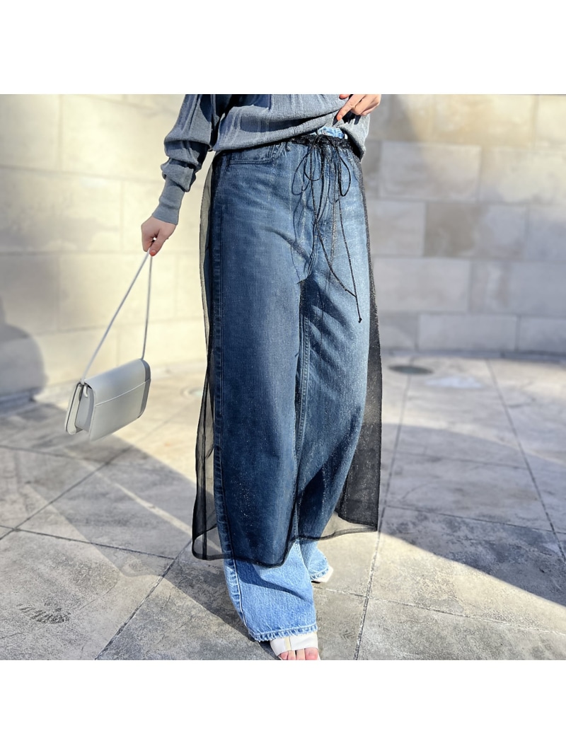 【SALE／30%OFF】トリコットロングスカート Rouge vif la cle ルージュ・ヴィフ ラクレ スカート ロング・マキシスカート ブラック ベージュ【RBA_E】【送料無料】[ Fashion]｜ABAHOUSE ONLINE
