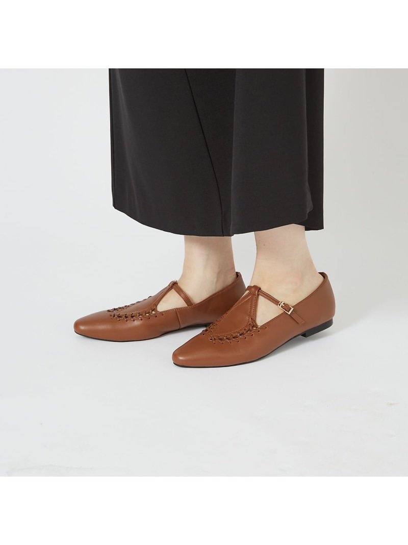 【SALE／20%OFF】【REMME/レメ】レースアップレザーシューズ Rouge vif la cle ルージュ・ヴィフ ラクレ シューズ・靴 余分の物のシューズ・靴 赤銅色 黒いこと【RBA_E】【貨物輸送無料】[ Fashion]