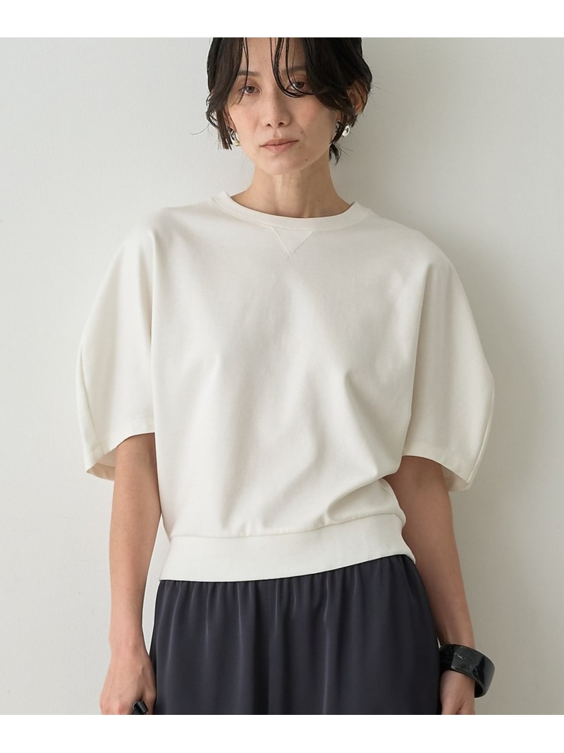 クリアコットン半袖スウェット qualite カリテ トップス スウェット・トレーナー ホワイト【送料無料】[ Fashion]｜ABAHOUSE ONLINE