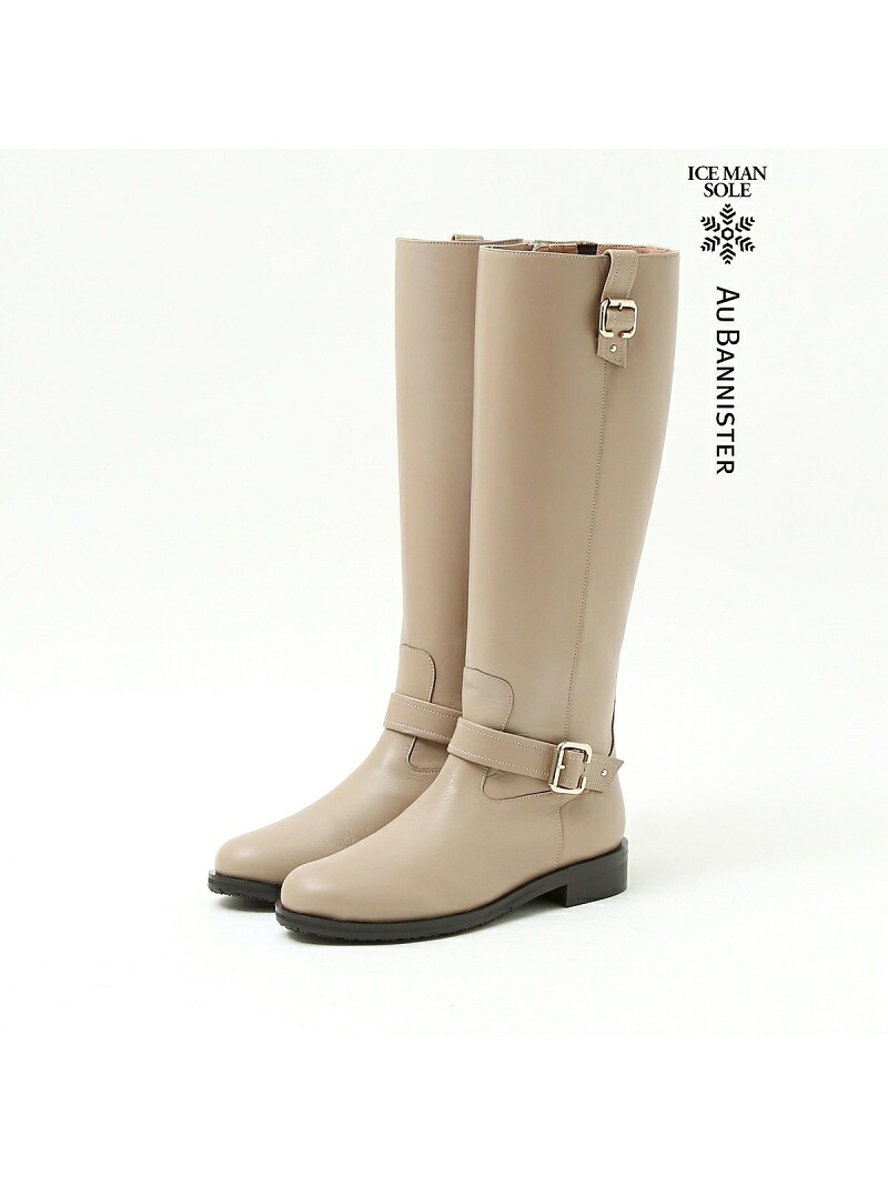 【SALE／40%OFF】【スノーソール】バックルベルトロングブーツ Au BANNISTER オゥ・バニスター シューズ・靴 ブーツ グレー ブラック ブラウン【RBA_E】【送料無料】[ Fashion]