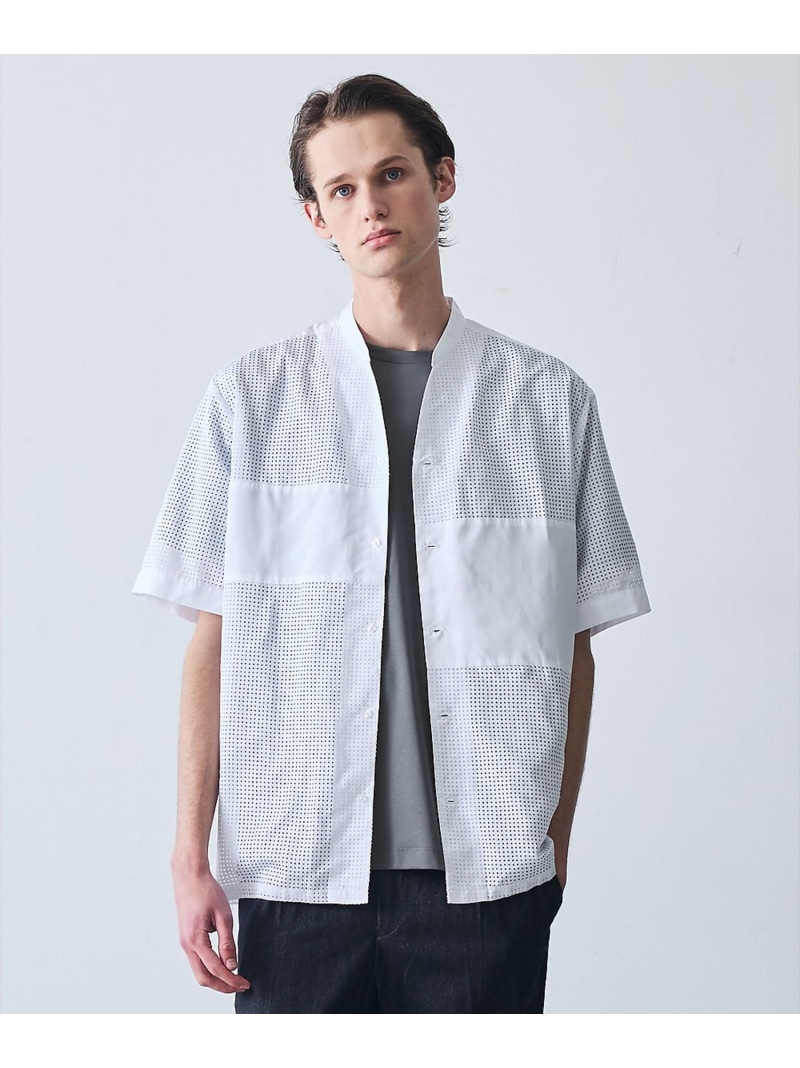【SALE／30%OFF】パッチワーク メッシュ 半袖プルオーバー 5351POUR LES HOMMES ゴーサンゴーイチプールオム トップス プルオーバー・トップ 白いこと 黒いこと【RBA_E】【貨物輸送無料】[ Fashion]