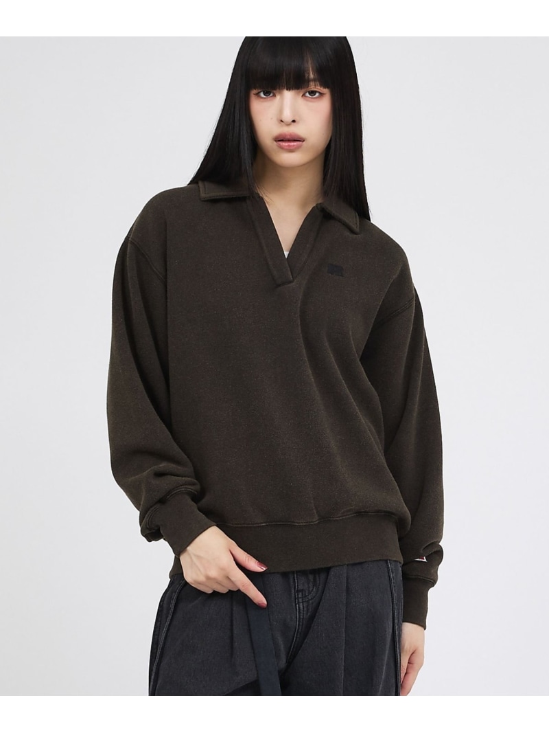 【RUSSELL ATHLETIC/ラッセル アスレチック】トライブレンドスキッ Rouge vif la cle ルージュ・ヴィフ ラクレ トップス スウェット・トレーナー レッド ブラック【先行予約】*【送料無料】[ Fashion]｜ABAHOUSE ONLINE