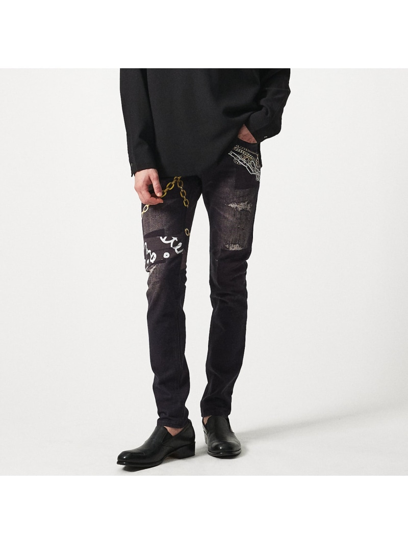 【SALE／30%OFF】【40周年】RYOYA スタイリング スキニー デニムパンツ 5351POUR LES HOMMES ゴーサンゴーイチプールオム パンツ ジーンズ・デニムパンツ ブラック【RBA_E】【送料無料】[ Fashion]｜ABAHOUSE ONLINE