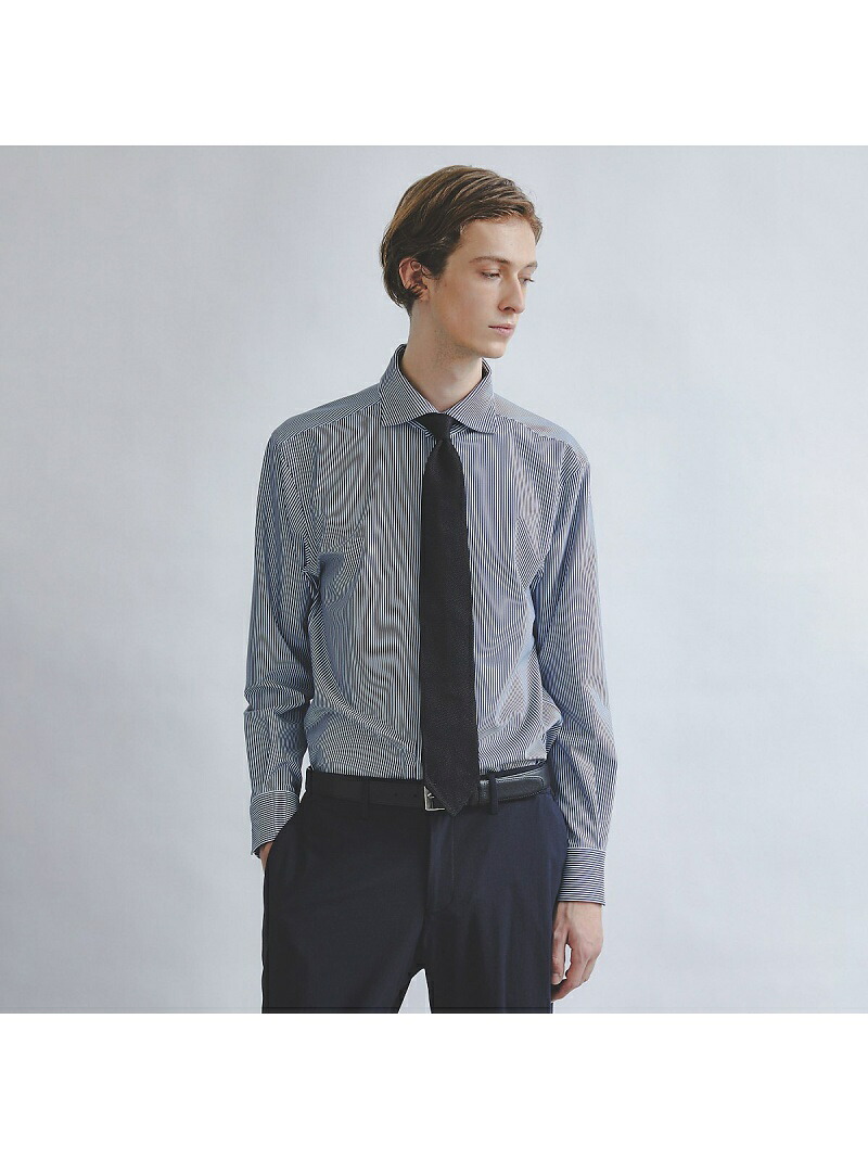 【FLEX SHIRTS】マルチストレッチ ナローストライプ シャツ ABAHOUSE LASTWORD アバハウス トップス シャツ・ブラウス ブルー ネイビー【送料無料】[ Fashion]｜ABAHOUSE ONLINE