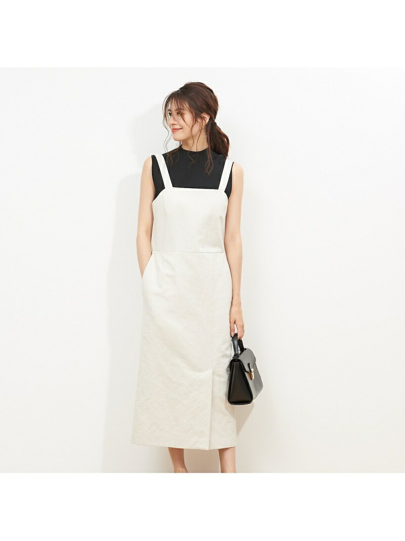 楽天市場 Rakuten Fashion Sale 50 Off サロペットワンピース Rouge Vif La Cle ルージュ ヴィフ ラクレ ワンピース シャツワンピース ベージュ ブラウン Rba E 送料無料 Abahouse Online