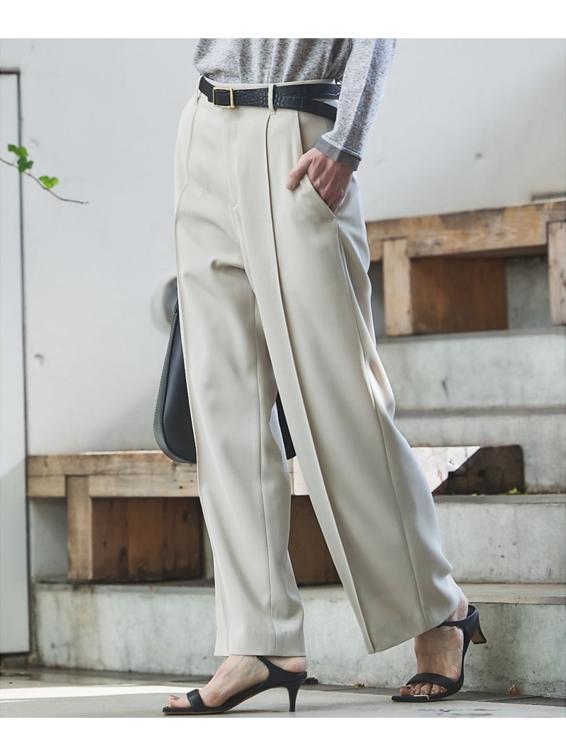 【セットアップ対応】ドライカルゼフルイドパンツ qualite カリテ パンツ スラックス・ドレスパンツ グレー ベージュ【送料無料】[ Fashion]
