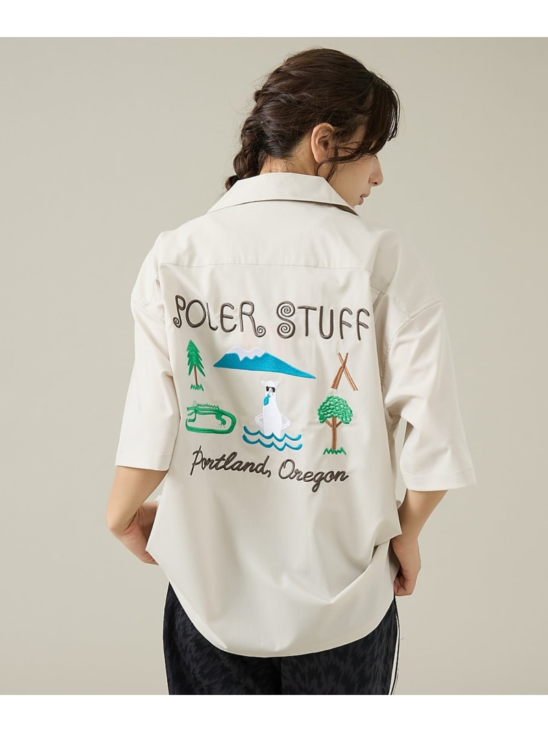 【POLeR/ポーラー】TOURIST SHIRT2/スーベニア/ボーリング/6 ABAHOUSE LASTWORD アバハウス トップス シャツ・ブラウス イエロー ベージュ【送料無料】[ Fashion]｜ABAHOUSE ONLINE