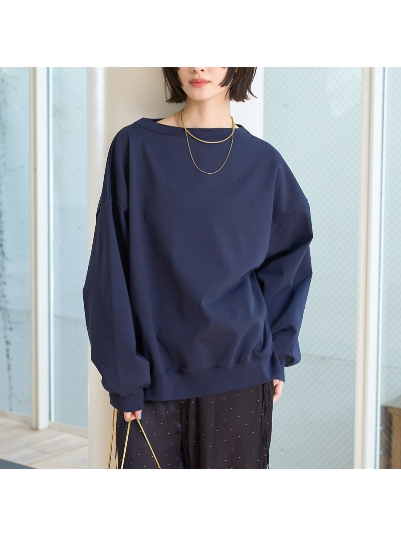 【SALE／20%OFF】ゆるシルエットバックヘンリーカットプルオーバー Rouge vif la cle ルージュ・ヴィフ ラクレ トップス カットソー・Tシャツ ホワイト グレー ネイビー オレンジ【RBA_E】【送料無料】[ Fashion]｜ABAHOUSE ONLINE