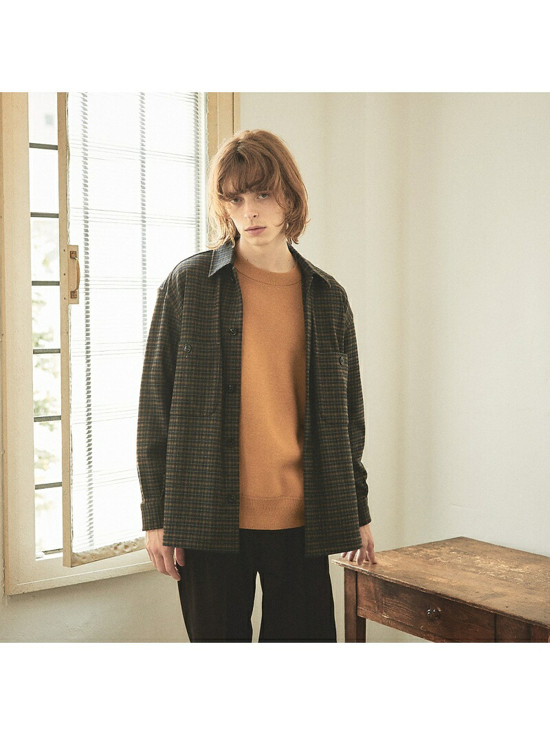 【SALE／40%OFF】【セットアップ対応】T/R フランス綾 CPO ブルゾン/シャツ ABAHOUSE LASTWORD アバハウス トップス シャツ・ブラウス グレー ネイビー【RBA_E】【送料無料】[ Fashion]