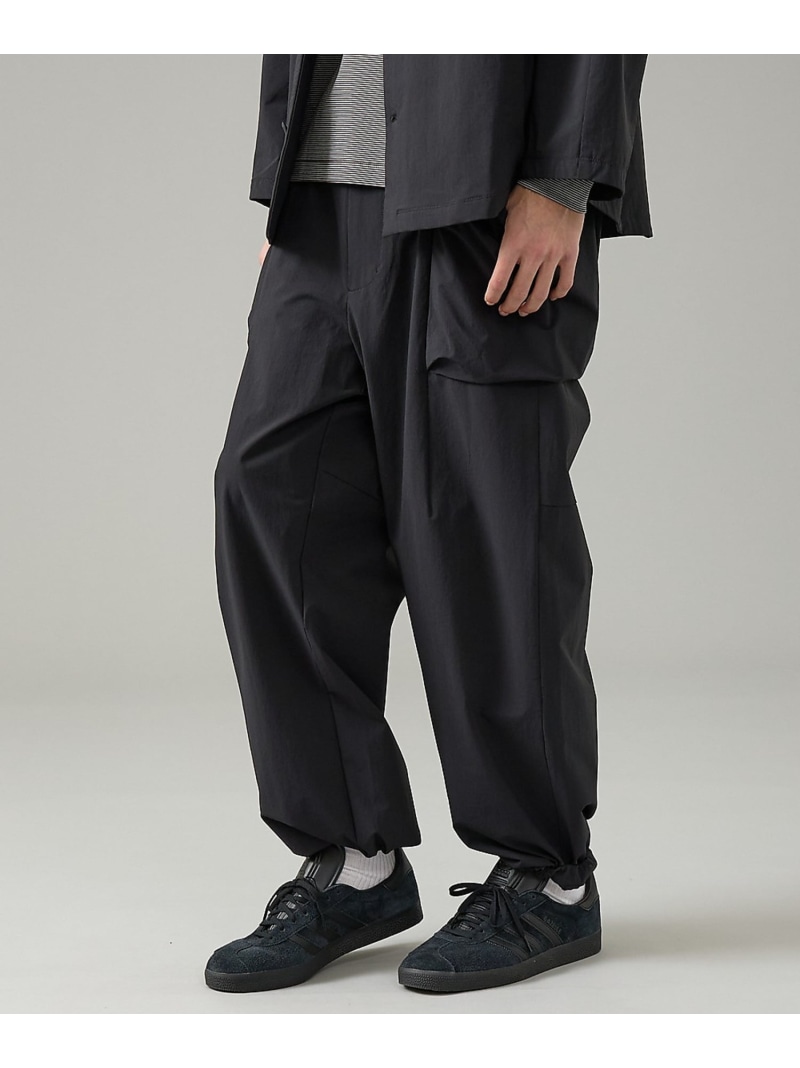 【CORDURA】TUCK&DARTS コーデュラナイロン パラシュートパンツ ABAHOUSE LASTWORD アバハウス パンツ その他のパンツ ブラック【送料無料】[ Fashion]｜ABAHOUSE ONLINE