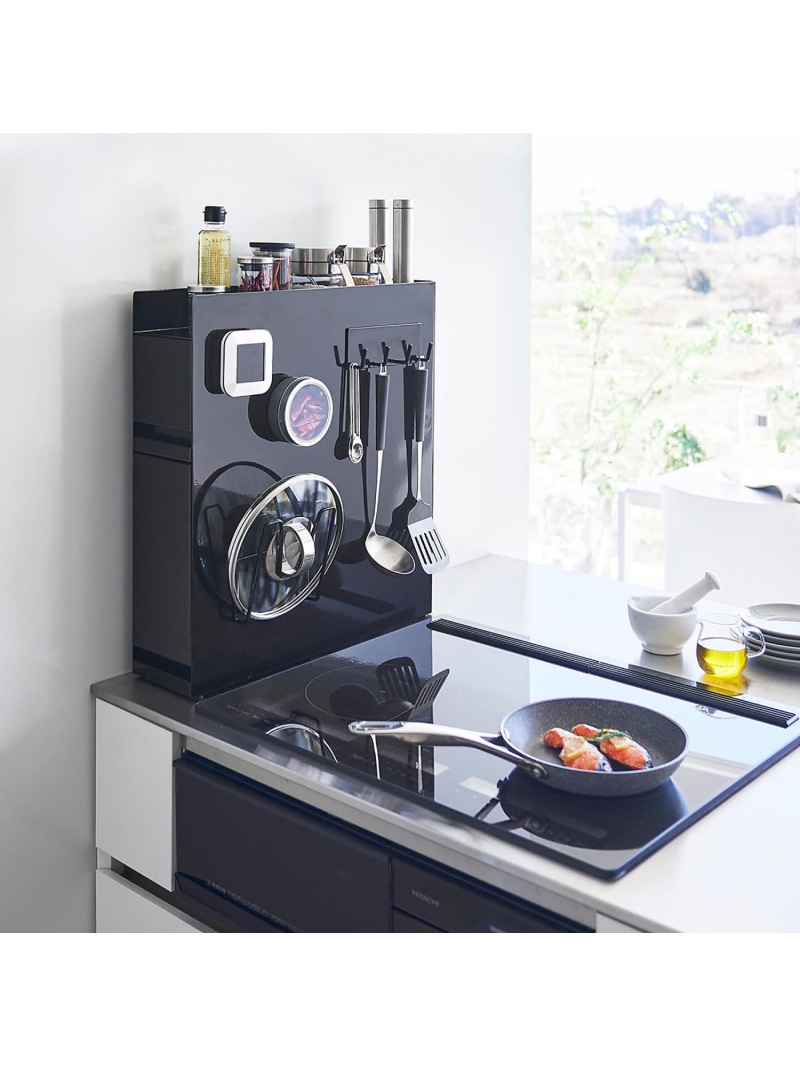 【tower/タワー】 隠せる調味料ラック2段 collex コレックス 食器・調理器具・キッチン用品 その他の食器・調理器具・キッチン用品 ブラック ホワイト【送料無料】[ Fashion]
