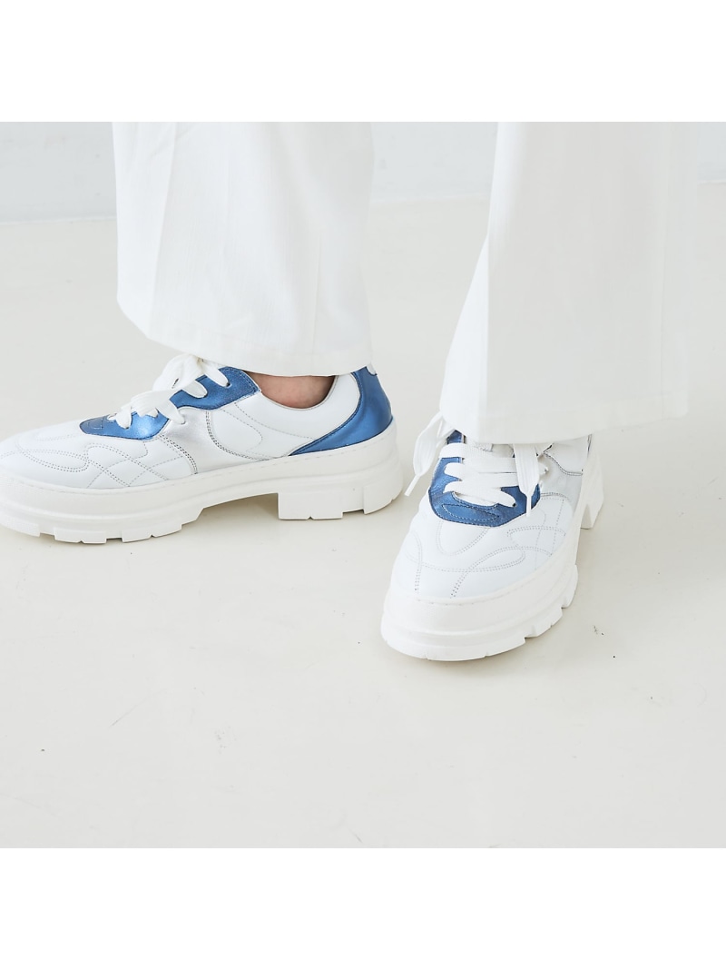 【SALE／60%OFF】【40周年】フットボール レザースニーカー alfredoBANNISTER アルフレッド・バニスター シューズ・靴 スニーカー ブラック ゴールド ブルー【RBA_E】【送料無料】[ Fashion]