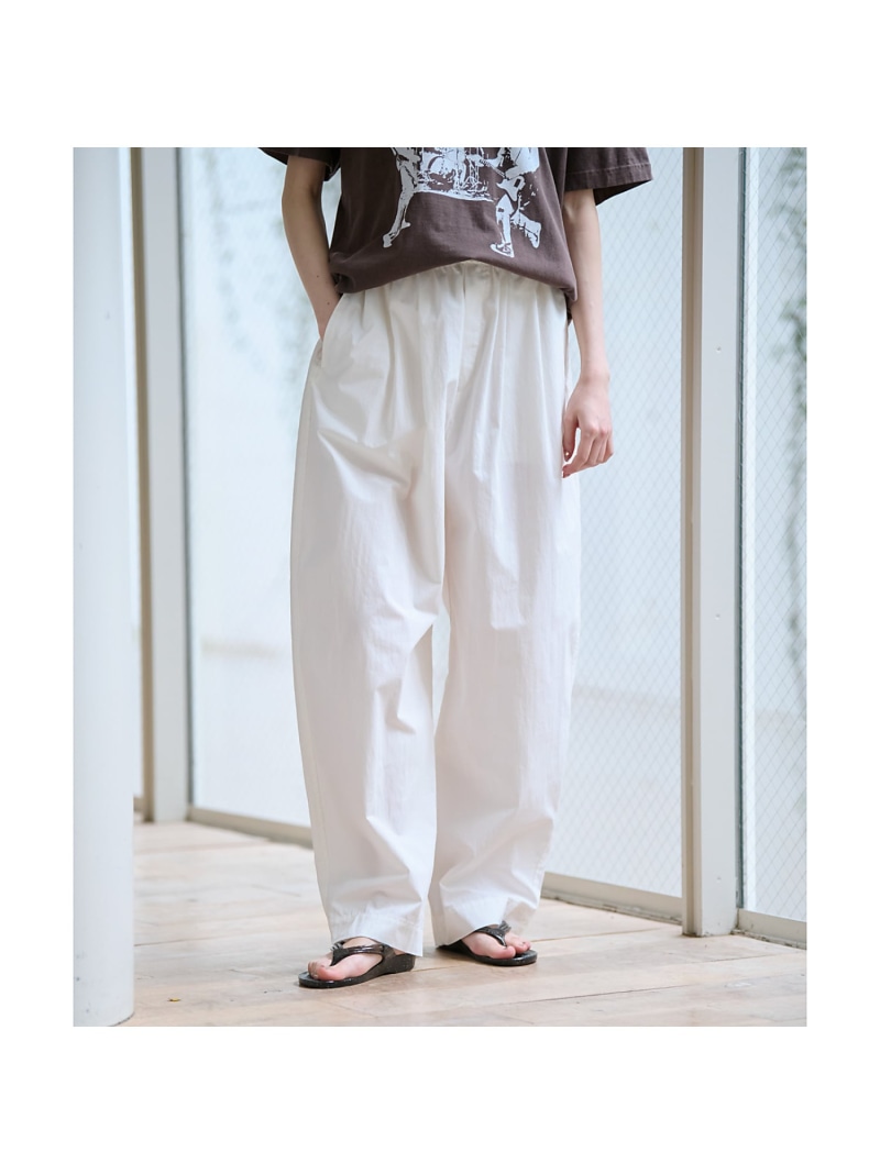 【MICA&DEAL /マイカアンドディール】コットンイージーパンツ【WEB限定 Rouge vif la cle ルージュ・ヴィフ ラクレ パンツ その他のパンツ ベージュ ホワイト【送料無料】[ Fashion]