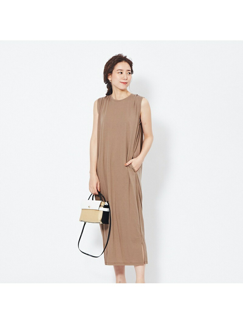 日本全国送料無料 Rakuten Fashion Mica Deal バックタックノースリーブワンピース Rouge Vif La Cle ルージュ ヴィフ ラクレ ワンピース シャツワンピース ベージュ グレー Rba E 代引き手数料無料 Palomar Com Br