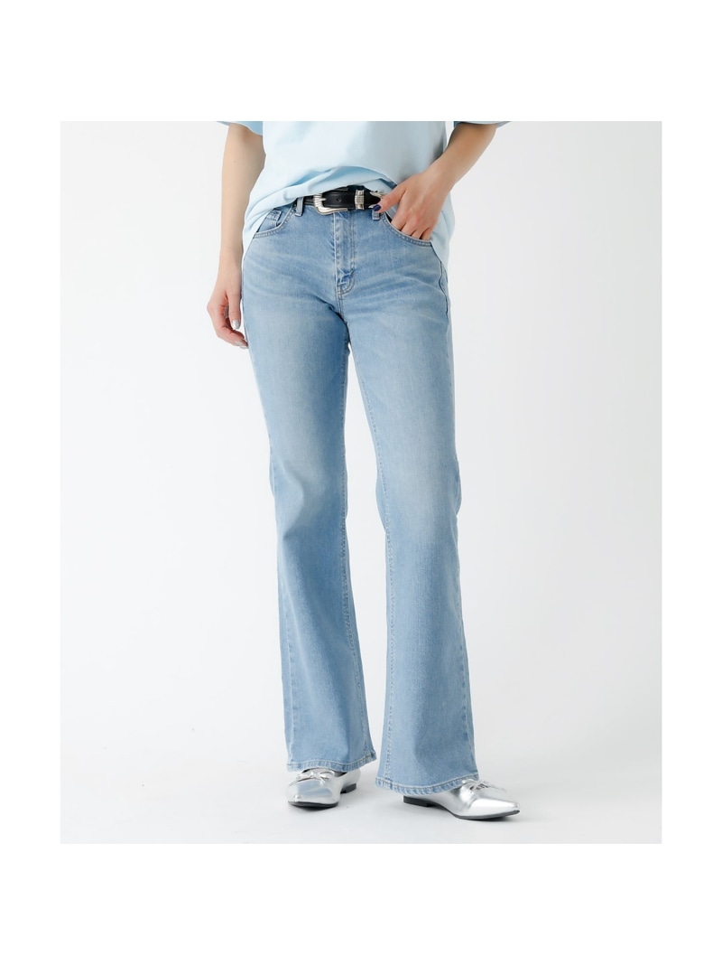 【SOMETHING / サムシング】LISA フレアデニムパンツ Rouge vif la cle ルージュ・ヴィフ ラクレ パンツ ジーンズ・デニムパンツ ブルー ブラック ネイビー【送料無料】[ Fashion]