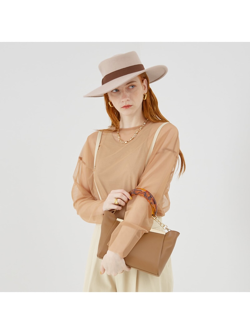 【SALE／50%OFF】Reflet/レザー2WAYショルダーバッグ LOWELL Things ロウェル シングス バッグ ショルダーバッグ ベージュ ブラック ブラウン【RBA_E】【送料無料】[ Fashion]