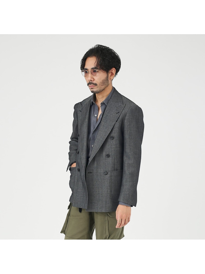 【別注】RING JACKET リングヂャケット TIJ 6B ウールデニム ダ DESIGNWORKS デザインワークス ジャケット・アウター テーラードジャケット・ブレザー ブルー【送料無料】[ Fashion]｜ABAHOUSE ONLINE