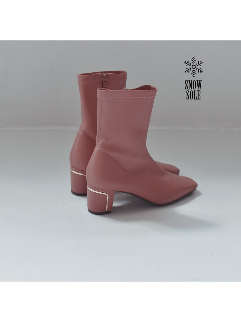 【SALE／30%OFF】【スノーソール/晴雨兼用】メタルラインヒールストレッチブーツ Au BANNISTER オゥ・バニスター シューズ・靴 ブーツ グリーン ピンク ブラック ベージュ【RBA_E】【送料無料】[ Fashion]