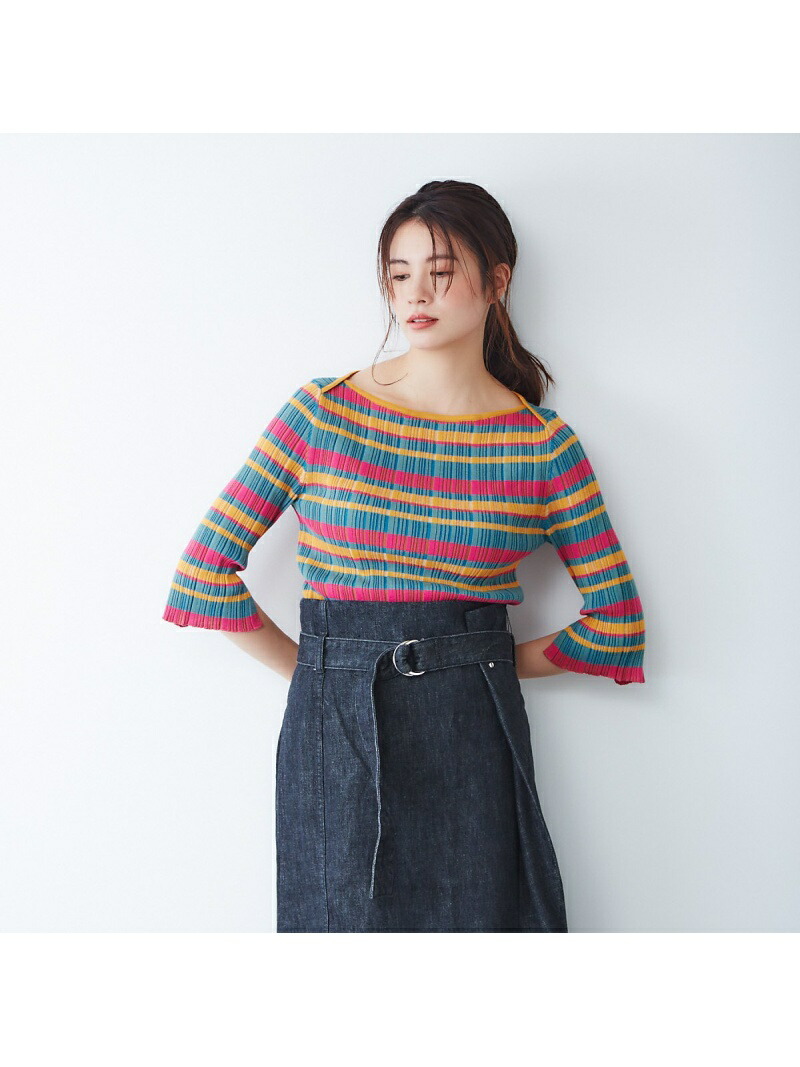 春夏新作モデル Tシャツ カットソー Rakuten Fashion Sale 30 Off マルチボーダープルオーバー 36 Quatre Neuf カトルナフ カットソー Tシャツ グリーン ホワイト Rba E 送料無料 Www Mekatronik Org Tr