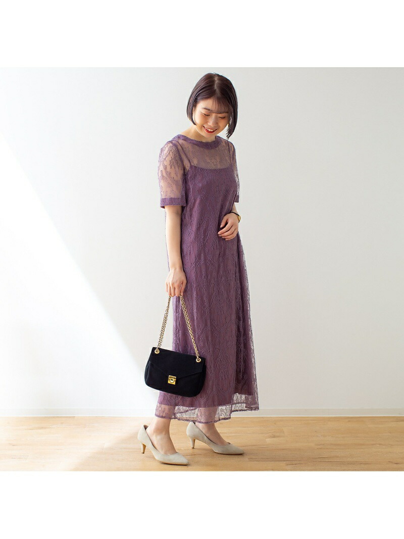 輝く高品質な 楽天市場 Sale 30 Off レースサックワンピース Rouge Vif La Cle ルージュ ヴィフ ラクレ ワンピース シャツワンピース パープル ブラック Rba E 送料無料 Rakuten Fashion Abahouse Online 超人気の Advance Com Ec