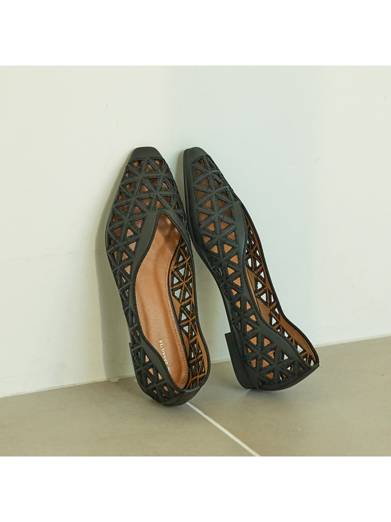 【40周年】【Vibram/ヴィブラムソール】フラットパンプス Au BANNISTER オゥ・バニスター シューズ・靴 パンプス ブラック シルバー イエロー ホワイト【送料無料】[ Fashion]｜ABAHOUSE ONLINE