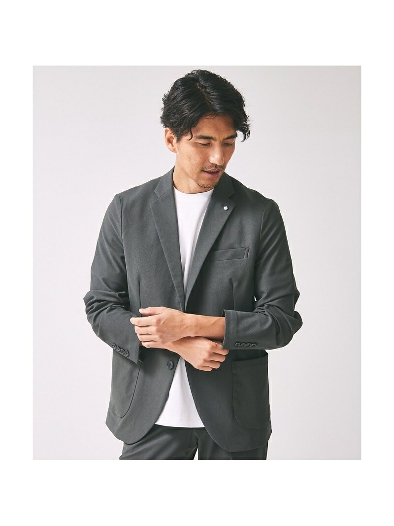 【SALE／40%OFF】【セットアップ相応う/FLEX JACKET】トリコットツイル マルチ伸ばすこと ABAHOUSE LASTWORD アバハウス ジャケット・アウター テーラードジャケット・ブレザー ベージュ 薄墨色 米国海軍【RBA_E】【貨物輸送無料】[ Fashion]