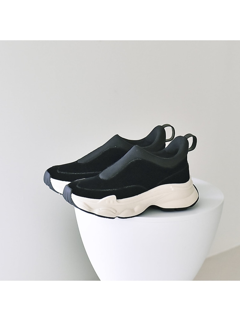 【SALE／20%OFF】【40周年】アゲハラベルベット ハンズフリースニーカー 金 BANNISTER オゥ・バニスター シューズ・靴 スニーカー 黒いこと【RBA_E】【貨物輸送無料】[ Fashion]