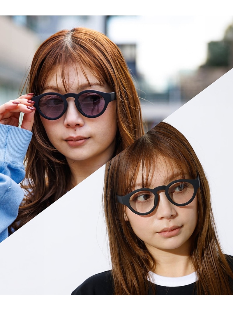【jugaad14/ジュガードフォーティーン】HARBOR / 黒眼鏡 / Rouge vif la cle ルージュ・ヴィフ ラクレ 流行り物雑貨 眼鏡 ベージュ 黒いこと 薄墨色【貨物輸送無料】[ Fashion]
