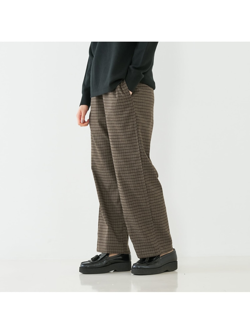 チェックパンツ collex コレックス パンツ その他のパンツ ブラウン【送料無料】[ Fashion]
