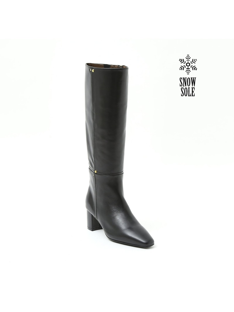 【SALE／50%OFF】【スノーソール】ストレートラインミドルヒールロングブーツ 金 BANNISTER オゥ・バニスター シューズ・靴 ブーツ 赤銅色 黒いこと【RBA_E】【貨物輸送無料】[ Fashion]