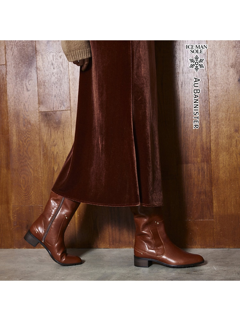 【SALE／20%OFF】【スノーソール】うつり変わりフラットロングブーツ 金 BANNISTER オゥ・バニスター シューズ・靴 ブーツ 黒いこと 赤銅色【RBA_E】【貨物輸送無料】[ Fashion] その他-靴-レディース靴