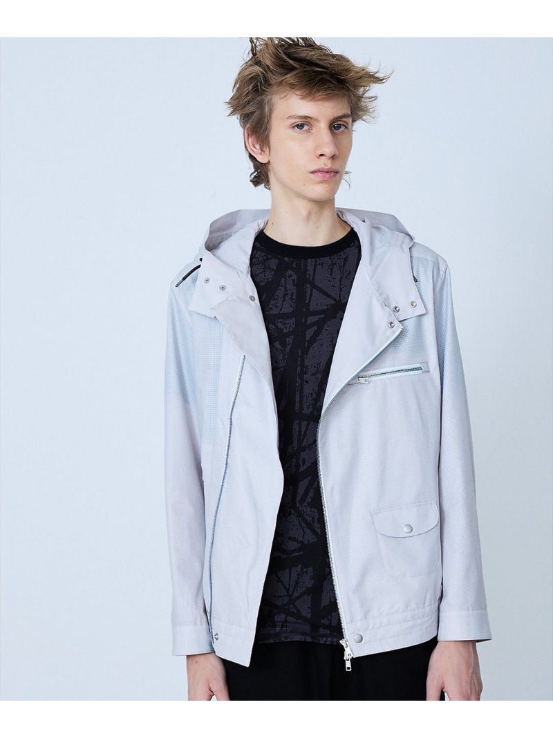 【Cool Dots 】ライダース ブルゾン 5351POUR LES HOMMES ゴーサンゴーイチプールオム ジャケット・アウター ライダースジャケット ホワイト ブラック【送料無料】[ Fashion]｜ABAHOUSE ONLINE
