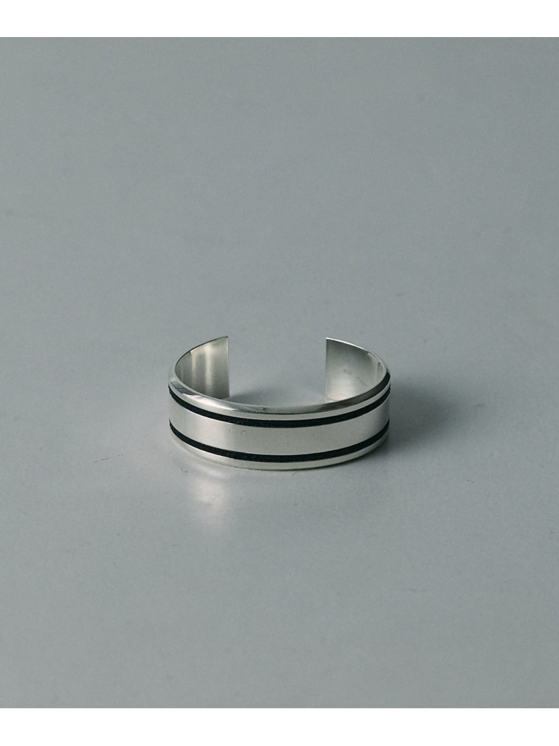 【UNISEX】PARALLEL LINE WIDE BANGLE / 含み ABAHOUSE LASTWORD アバハウス 添え物・ウオッチ ブレスレット・バングル しろがね色【貨物輸送無料】[ Fashion]