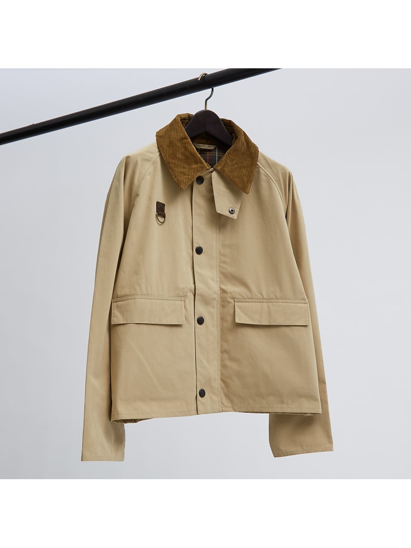【BARBOUR / バブアー】SPEY スペイ / ピーチスキン コットン / ABAHOUSE LASTWORD アバハウス ジャケット・アウター ブルゾン・ジャンパー ベージュ ブラック【送料無料】[ Fashion]