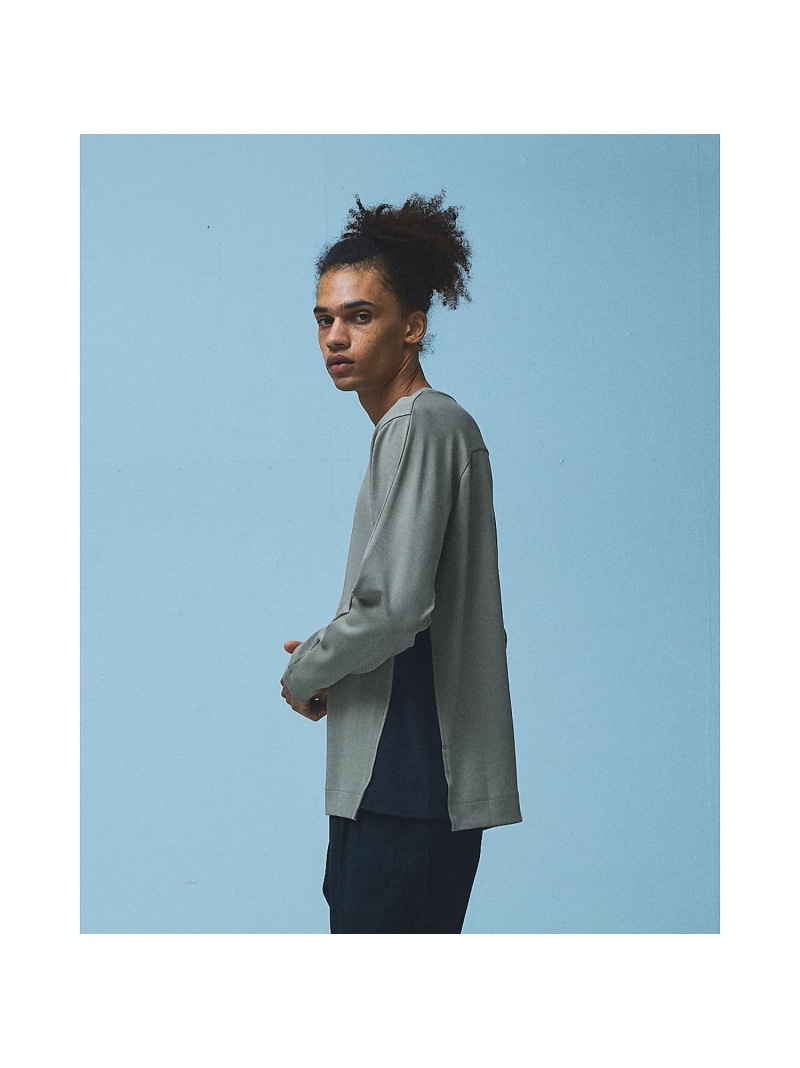 【SALE／25%OFF】フィブリル ロングスリーブ Tシャツ 5351POUR LES HOMMES ゴーサンゴーイチプールオム トップス カットソー・Tシャツ ブラック グレー ホワイト【RBA_E】【送料無料】[ Fashion]