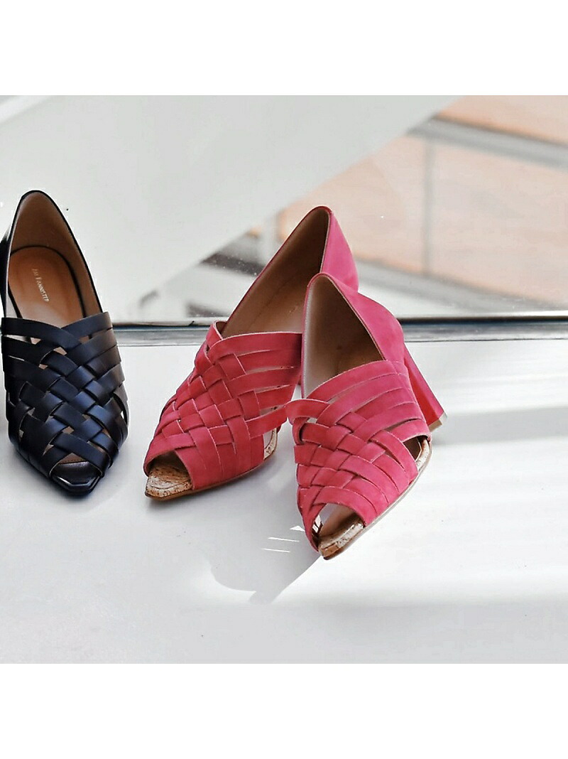 【SALE／50%OFF】デザインメッシュパンプス Au BANNISTER オゥ・バニスター シューズ・靴 サンダル ピンク ブラック グレー【RBA_E】【送料無料】[ Fashion]