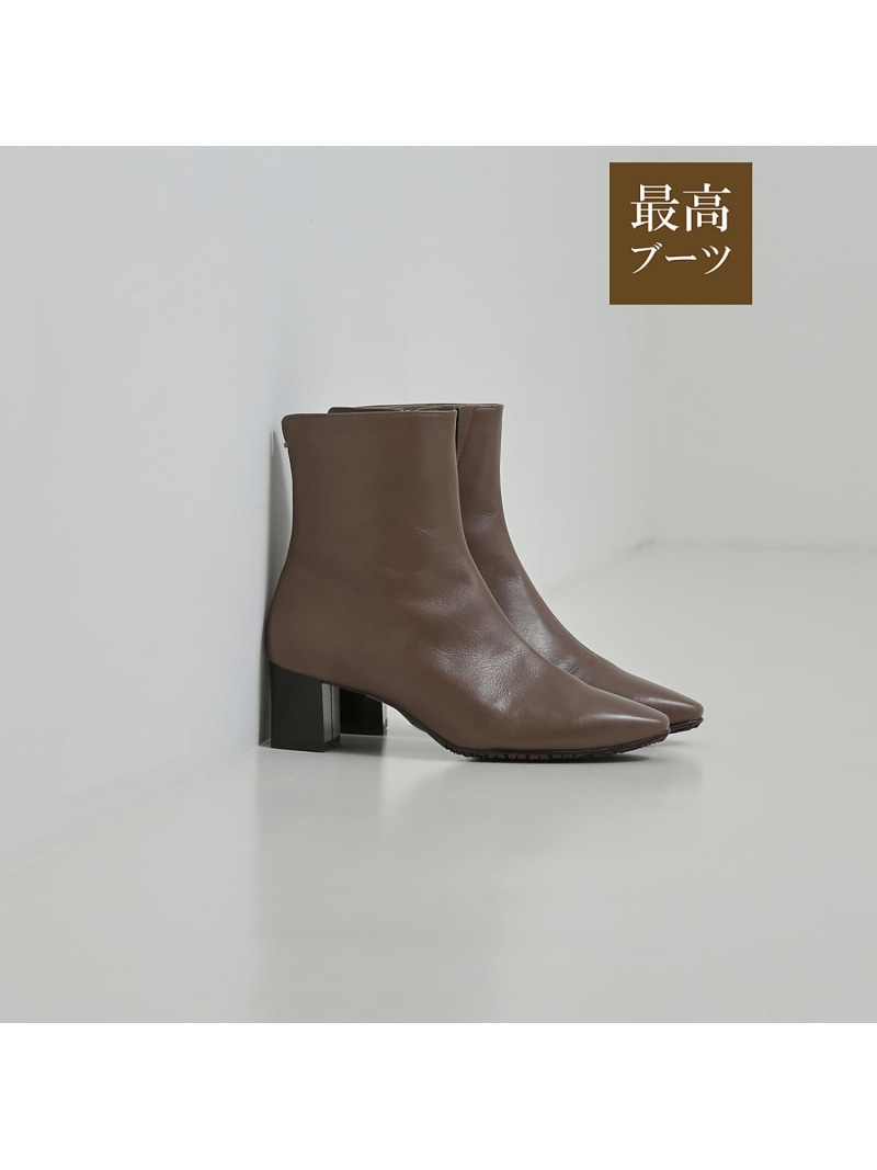 【SALE／20%OFF】【最高ブーツ/ 5.5cmヒール】スクエアトゥブーツ Au BANNISTER オゥ・バニスター シューズ・靴 ブーツ ブラック グレー レッド【RBA_E】【送料無料】[ Fashion]