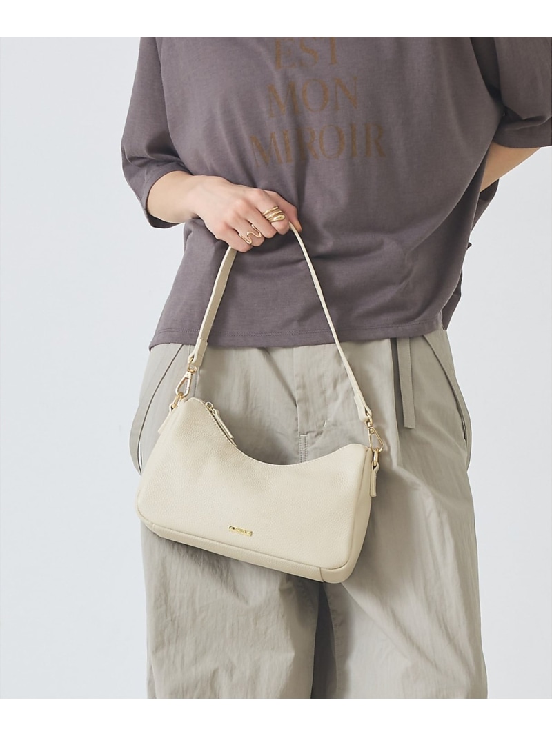 【SALE／21%OFF】●SOEUR/2WAYレザーハーフムーンショルダー LOWELL Things ロウェル シングス バッグ ショルダーバッグ ブラック ホワイト シルバー【RBA_E】【送料無料】[ Fashion]｜ABAHOUSE ONLINE