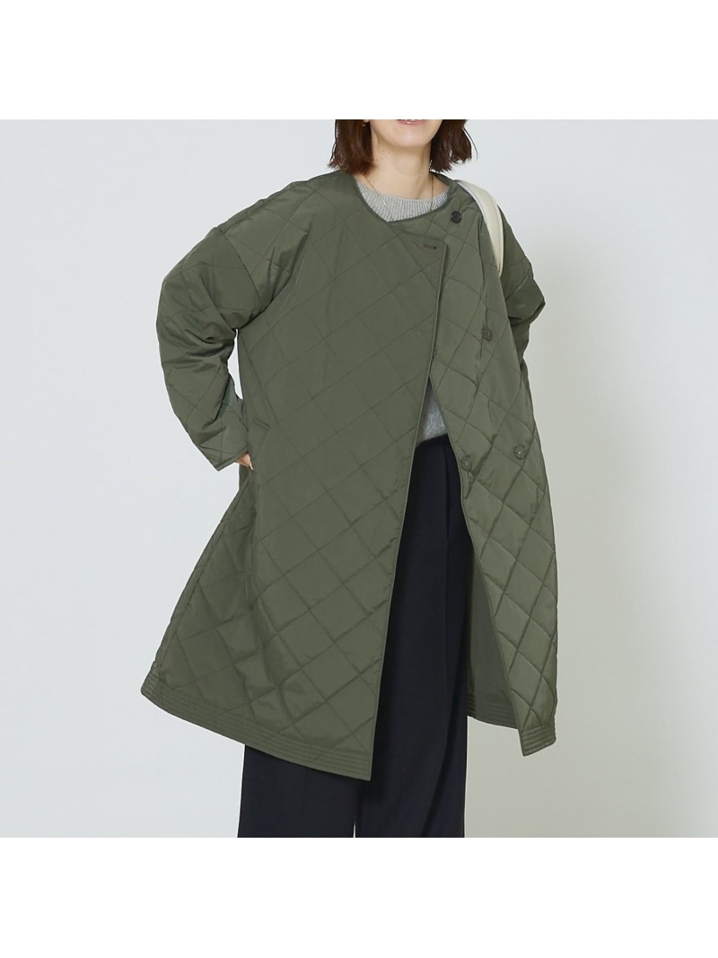 【SALE／11%OFF】キルトリバーシブルコート abahouse mavie アバハウス マヴィ ジャケット・アウター 余分の物のジャケット・アウター 白いこと カーキ緑であること 黒いこと【RBA_E】【貨物輸送無料】[ Fashion]