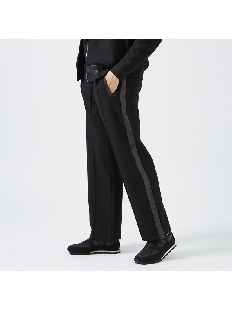 【SALE／30%OFF】【LEON別注/セットアップ対応】異素材コンビネーション ストレッチジャージ パ 5351POUR LES HOMMES ゴーサンゴーイチプールオム パンツ その他のパンツ ブラック【RBA_E】【送料無料】[ Fashion]