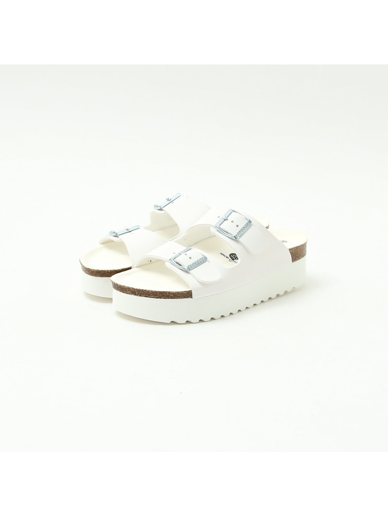 【SALE／20%OFF】●PLAKTON ダブル三尺帯厚底サンダル 金 BANNISTER オゥ・バニスター シューズ・靴 サンダル しろがね色 白いこと 黒いこと【RBA_E】【貨物輸送無料】[ Fashion]
