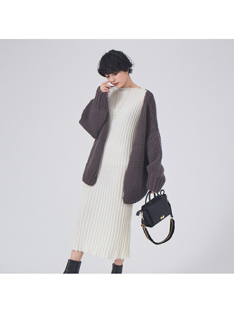 リブニットワンピース 予約 Rouge Vif La Cle ルージュ ヴィフ ラクレ ワンピース シャツワンピース ホワイト グレー レッド 先行予約 送料無料 Rakuten Fashion Roc55 Com