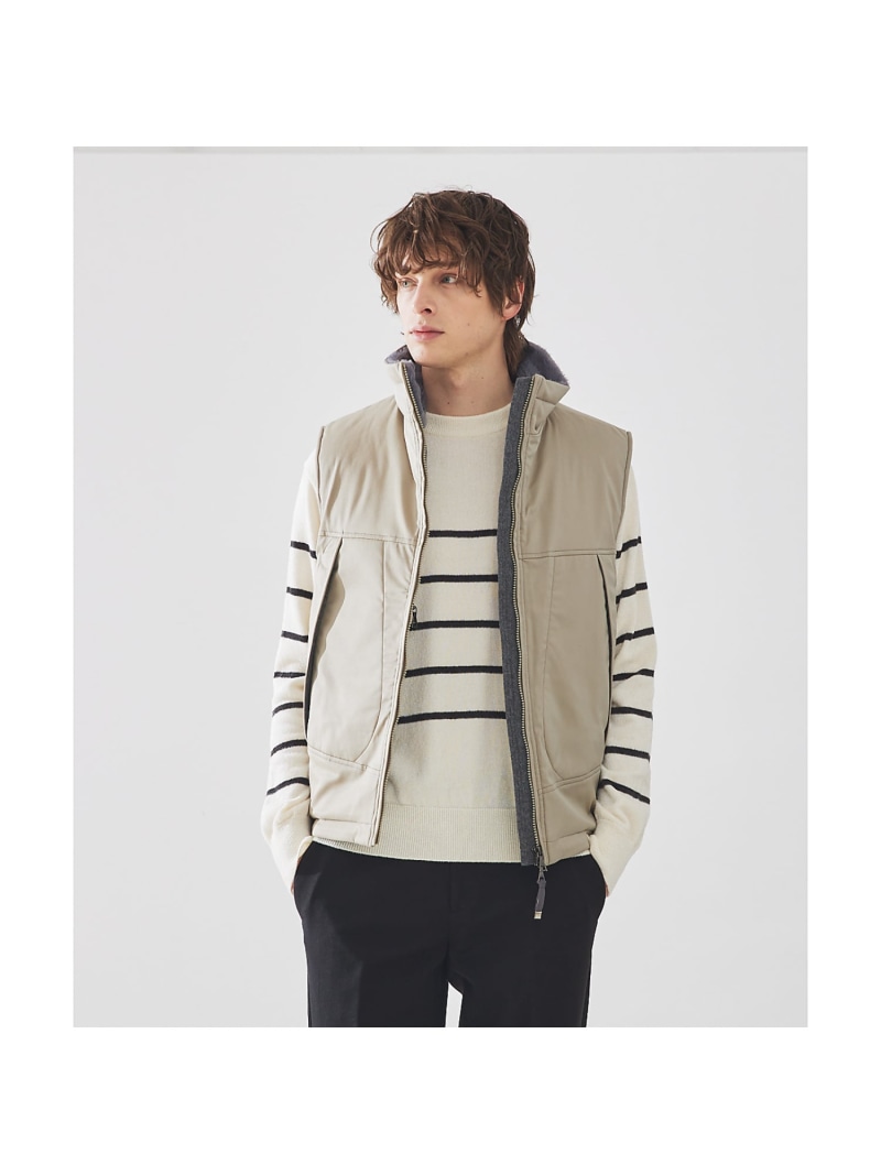 【SALE／50%OFF】【軽さ/伸ばすこと】シャンブレー 中綿 限りない DESIGNWORKS 絵図面ワークス ジャケット・アウター ダウンジャケット・ダウンベスト ベージュ 米国海軍【RBA_E】【貨物輸送無料】[ Fashion]