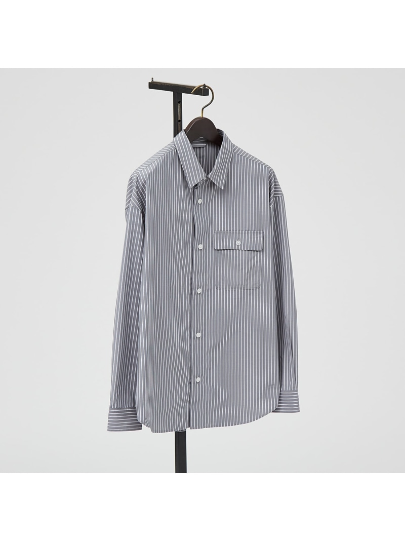 【SALE／40%OFF】読みやすい 縞模様 レギュラーカラーシャツ ABAHOUSE LASTWORD アバハウス トップス プルオーバー・トップ 薄墨色 青み 緑であること【RBA_E】【貨物輸送無料】[ Fashion]