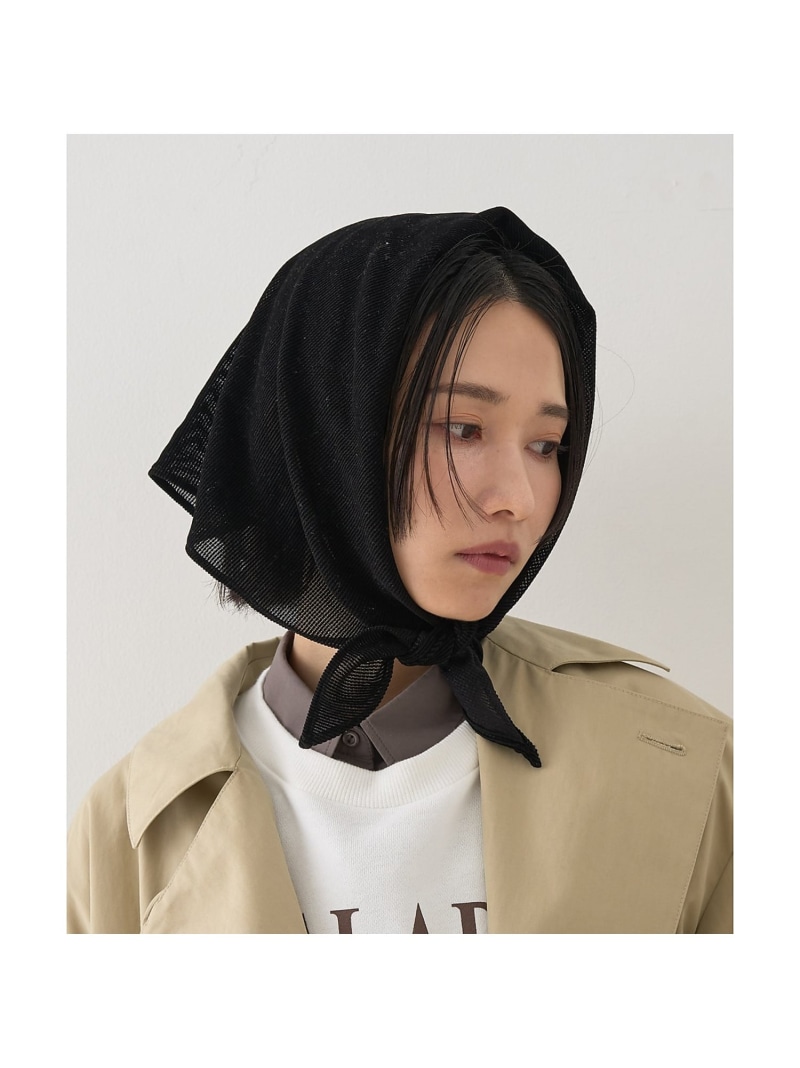 【SALE／20%OFF】【La Maison de Lyllis/ラ メゾン ド リリス】SANKAKU Rouge vif la cle ルージュ・ヴィフ ラクレ ファッション雑貨 スカーフ・バンダナ レッド ブラック【RBA_E】【送料無料】[ Fashion]