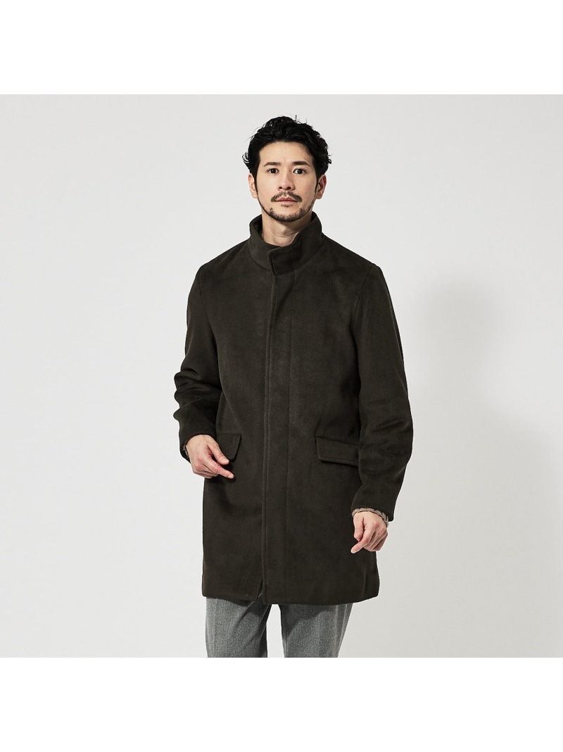 【SALE／60%OFF】【毛玉受け答え】羊毛調メルトン 照明ランプ厚地の外套 ABAHOUSE LASTWORD アバハウス ジャケット・アウター 余分の物のジャケット・アウター 薄墨色 赤銅色 白いこと【RBA_E】【貨物輸送無料】[ Fashion]