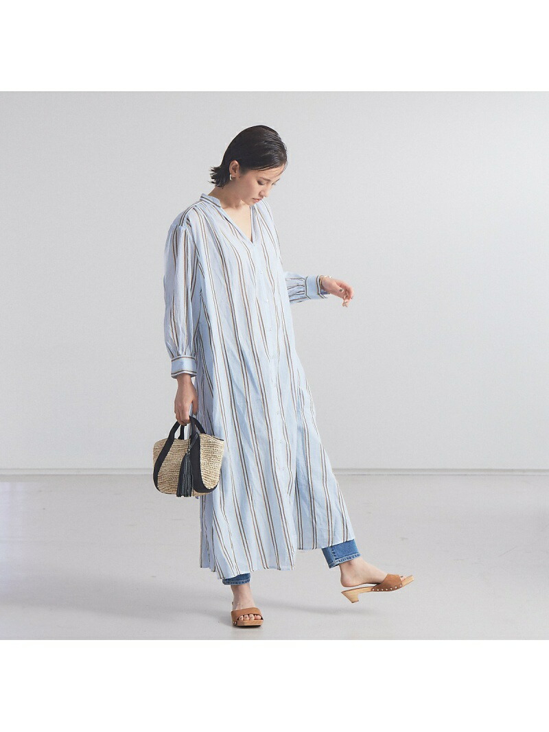 楽天ランキング1位 楽天市場 Ne Quittez Pas Voile Stripe ワンピース Qualite カリテ ワンピース シャツ ワンピース ブルー パープル 送料無料 Rakuten Fashion Abahouse Online 50 Off Ditreskrimum Ntb Polri Go Id