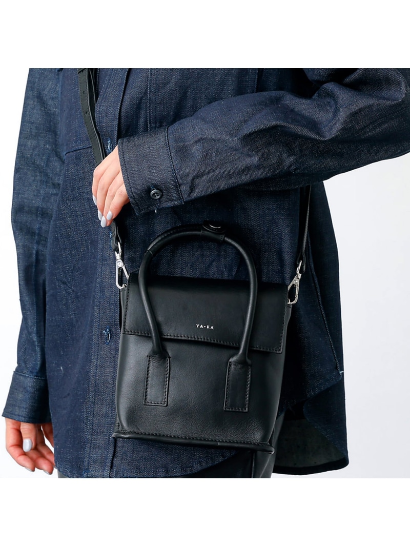 【YArKA/ヤーカ】2WAYハンドバッグ / ショルダーバッグ / ボックスハ Rouge vif la cle ルージュ・ヴィフ ラクレ バッグ ショルダーバッグ ブラック【送料無料】[ Fashion]