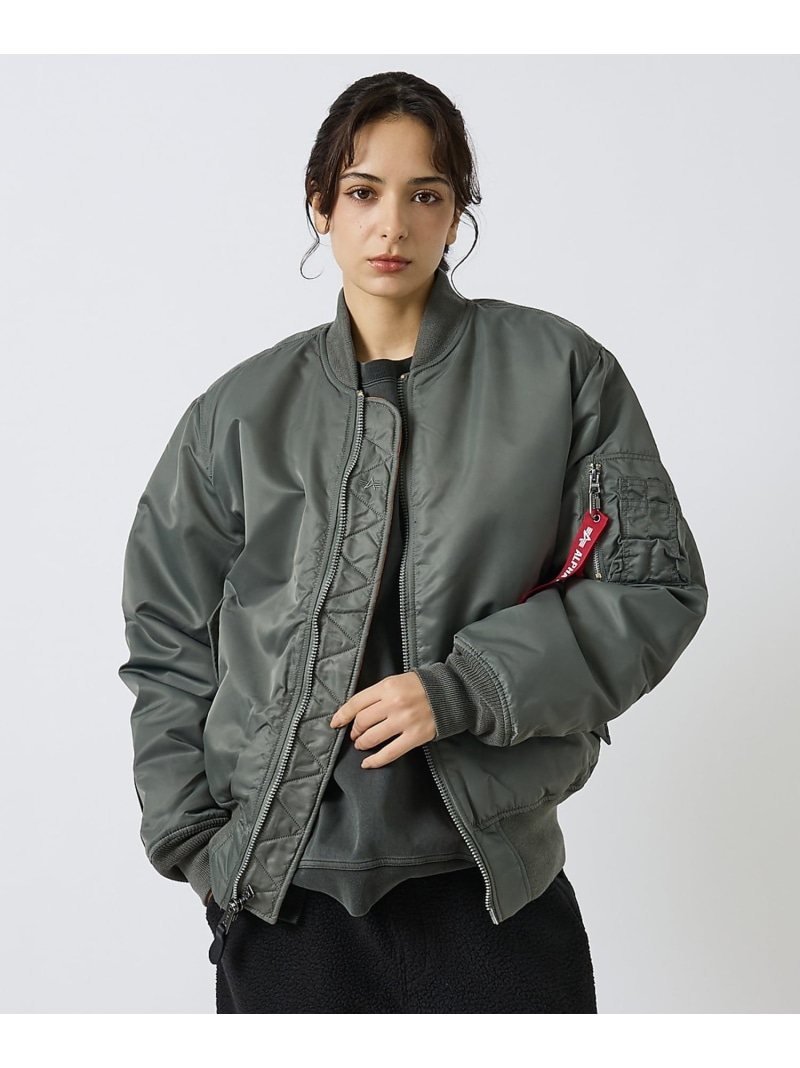 【Alpha Industries(アルファ インダストリーズ)】MA-1 FL ABAHOUSE LASTWORD アバハウス ジャケット・アウター ブルゾン・ジャンパー ブラック グレー ピンク ネイビー【送料無料】[ Fashion]