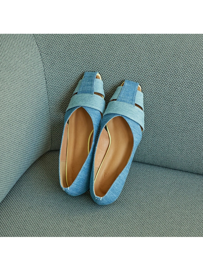 【SALE／20%OFF】【40周年】【Betty smith別注】コラボグルカモチーフパンプス 金 BANNISTER オゥ・バニスター シューズ・靴 パンプス 青碧【RBA_E】【貨物輸送無料】[ Fashion]